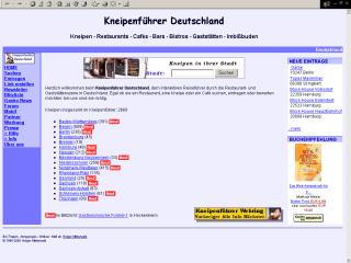 Screenshot www.kneipenfuehrer.de